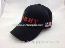 Black Brushed Cotton Baseball Cap Promotion Baseball Hat with Embroidery