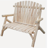 Wooden comfortable double chair