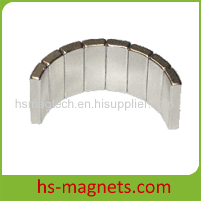 Permanent segment neodymium magnet