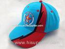 Blue Red Canvas Cotton Baseball Cap Embroider Logo for Racing Sports