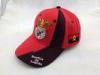 Red Cotton Embroidered Baseball Caps Hat Back Antique Buckle for Sport