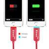 Led Light 8 Pin USB Charging Cables For Iphone 5 5s , Sync Charge Cable