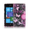 Slim Printed Pink Butterfly Nokia Mobile Phone Cases For Girl , Lumia 520 Cover