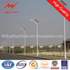 Best hexagonal galvanized solar street light pole