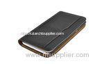 Black Tan Stand Cell Phone Wallet Cases With Card Slots , Samsung Galaxy Note 2 N7100 Cover