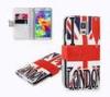 Fashion Printed Cell Phone Wallet Cases With Stand , Samsung Galaxy S5 Cover