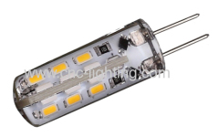 1.5W Silicon G4 LED Lamp with 24pcs Epistar SMD3014 LEDs (DC12V)