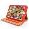 Red Fold Smart Map Book Stand Leather Smart Ipad Protective Case , iPad Air Wallet Pouch