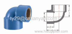 PVC-U THREADED FITTINGS FOR WATER SUPPLY FEMALE ELBOW WITH BRASS