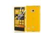 Glossy Yellow Soft TPU Gel Nokia Mobile Phone Cases , Nokia Lumia 720 Cover