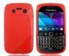 Fashion TPU Gel Blackberry Cell Phone Case Red , Blackberry 9790 Back Cover