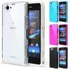 Crystal Clear Silicone Case + Screen Protector for Sony Xperia Z1 Compact Cover