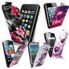 Fashion IPhone 5 Protective Case , Stylish Magnetic Flora Leather Flip Cover