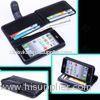 Luxury Card Holder Flip Wallet Leather IPhone 5 Protective Case For 5S Black