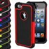 Shock Proof Hybrid Silicone Outdoor Defender Case Cover For Apple iPhone 4 5S 5C