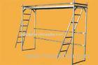 Custom Q235 , Q345 Frame Scaffolding For Construction Electric Galv Walk Through Double Ladder