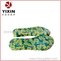 Leopard and flower 3D heat transfer film for EVA/PVC slipper