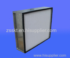 HEPA box type air filter for HAVC system