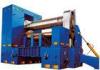 Horizontal Down Roller Adjust 3 Roller Bending Machine For Sheet Metal Become Round