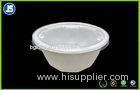 Disposable Catering Cornstarch Plastic Food Packaging Trays , White Soup Bowl