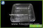 PET Transparent Plastic Food Packaging Trays , Embossing Printing Packaging