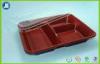 PET & PS Plastic Food Packaging Trays , Take Away Food Containers Lunch Box