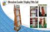 Three Tiers 9 Pockets Colored Cardboard Floor Display Stands / Racks