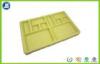 Yellow PS Gift Flocking Tray For Electronic , Highest Light Transmittance With Rohs