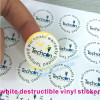 security destructible paper warranty stickers