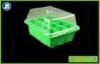 Green Seed Germination Tray Blister Packaging Tray 224mm x 214mm x 52mm For Greenhouse