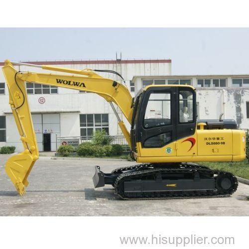 10 ton small excavator with crawler type moving 