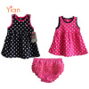 Baby 2ps dresses with diaper cover YA33A