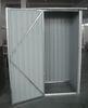 Single Swing Door Yard Storage Sheds / Prefab Iron DIY Metal Shed Prototype
