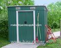 Color Board Metal Pent Shed , Waterproof Flat Roof Garden Shed For Tool 4X6 '