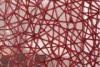 Red Net Decorative Laminated Glass Panels / Glass Partition , Handpainted