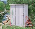 Mini Single Swing Door Metal Tool Shed , Outdoor Waterproof Garden Tools Storage Shed