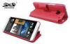 HTC One M7 PU Leather Cell Phone Cases with Card Slot Protective Cover