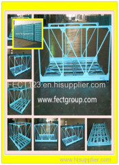 Durable metal pallet container for rack and assembly line/metal stackable bin