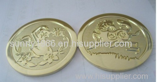 2 Side 3D Gold Coin