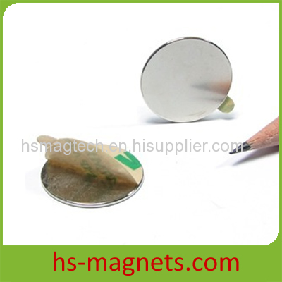 Ni-Cu-NI Coating Neodymium Disc Self-adhesive Magnet