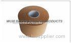 Premium Tan Colored Rayon Cloth Sports Strapping Tape With Porous Zinc Oxide Adhesive