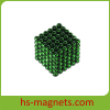 Green Coating Sintered Neodymium Iron Boron Ball Magnets