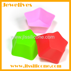 silicone 3D star shape cake cup