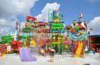 Water Playground with Spiral curved slide / Tipping Bucket