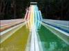 Fiberglass adult Rainbow Water Slide , steep slope Giant Racing slides