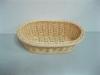 Graceful Washable Handweaved Beige Polypropylene Rattan Restaurant Food Baskets With FDA Certificate