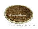 Oil-Resistance Poly Rattan Oval Bread Basket Hand Made For KTV