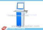 Blue Fashionable Advertisement Display Stands MDF Wood For Supermarket