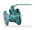 flange Connection Lined Ball Valve , Fluoroplastic Lining Dumping Valve 1Mpa Lightweight