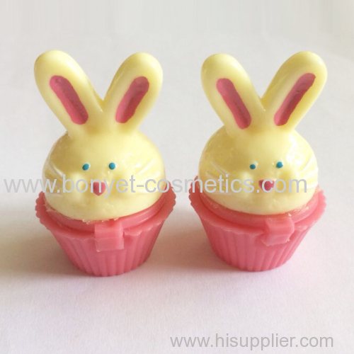 new mould rabbit shape cupcake lip gloss container